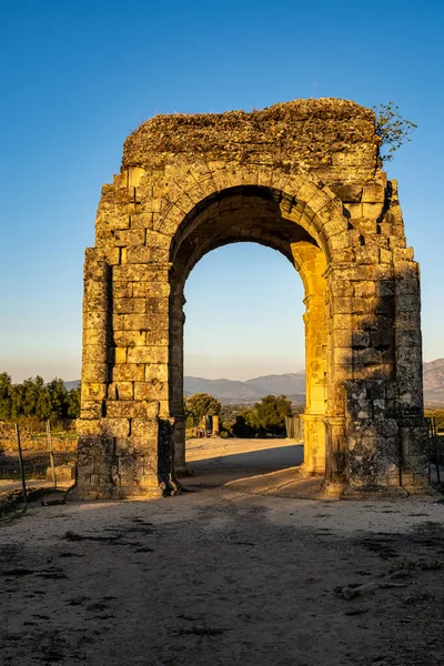 Beautiful View Arch Caparra Roman City Caparra Extremadura Spain — Fotografia de Stock