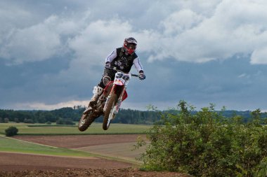 Windsberg, Almanya - 29 Haziran 2021: Motocross eğitimi Windsberg Almanya