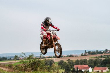 Windsberg, Almanya - 29 Haziran 2021: Motocross eğitimi Windsberg Almanya