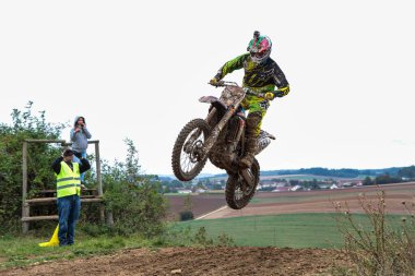 Windsberg, Almanya - 29 Haziran 2021: Motocross eğitimi Windsberg Almanya