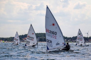 Travemuende, Almanya - 28 Temmuz 2018 Seyahat Haftası