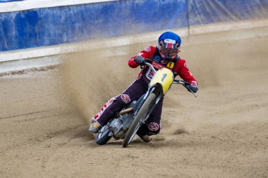 Pfarrkirchen, Almanya - 09 Eylül 2018: Almanya 'nın Pfarrkirchen kentinde uluslararası toprak yol yarışı