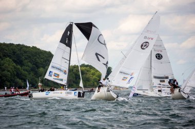 Travemuende, Almanya - 28 Temmuz 2018 Seyahat Haftası