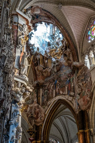 Внутрішня Частина Кафедрального Собору Святої Марії Толедо Catedral Primada Santa — стокове фото