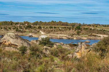 Los Barruecos Doğal Anıtı, Malpartida de Caceres, İspanya Extremadura.