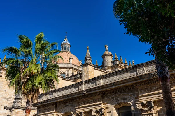 Katedrála Jerez Frontera Catedral San Salvador Cádiz Andalusie Španělsko — Stock fotografie