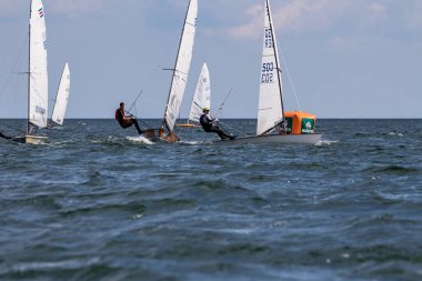 Travemuende, Almanya - 28 Temmuz 2018 Seyahat Haftası