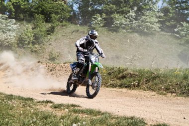Windsberg, Almanya - 29 Haziran 2021: Motocross eğitimi Windsberg Almanya