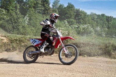 Windsberg, Almanya - 29 Haziran 2021: Motocross eğitimi Windsberg Almanya