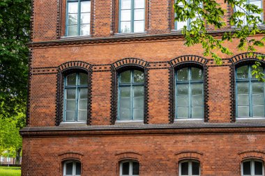 Flensburg, Almanya - 27 Mayıs 2021: Hans-Christian-Haus Flensburg, Almanya 'da Avrupa' daki Müze Tepesi