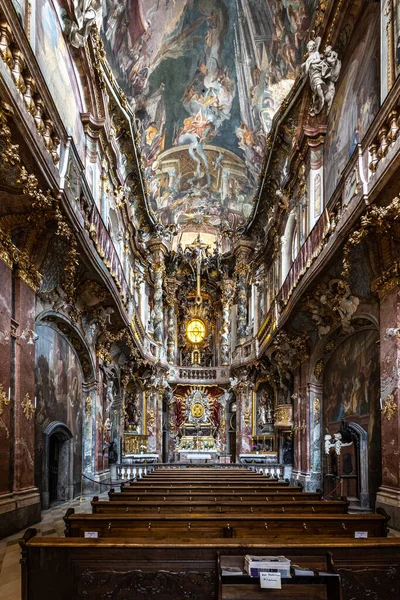 Munich Germany Jul 2021 Interior Baroque Asam Church Asamkirche Munich — Stock Photo, Image