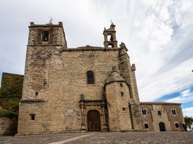 Saint Matthew Kilisesi, Iglesia de San Mateo, Caceres, Dünya Mirası Şehri, Unesco tarafından ödüllendirildi. Extremadura Bölgesi, İspanya