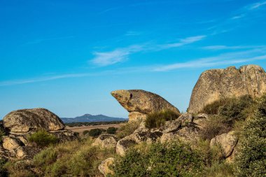 Los Barruecos Doğal Anıtı, Malpartida de Caceres, İspanya Extremadura.