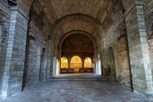 Das Königliche Kloster San Juan Pena Der Nähe Von Jaca — Stockfoto