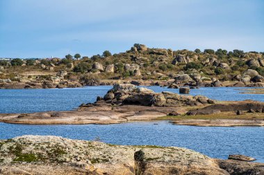 Los Barruecos Doğal Anıtı, Malpartida de Caceres, İspanya Extremadura.