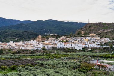 The village Purchena located in Sierra de Los Filabres, in Almeria Province, Andalusia, Spain. clipart