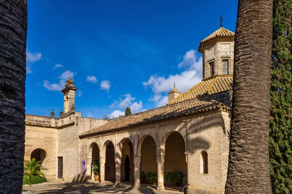 Alcazar Mauresque Jerez Frontera Les Anciennes Ruines Pierre Forteresse Alcazar — Photo