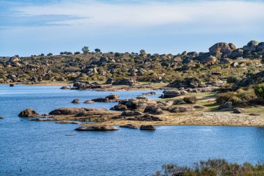 Los Barruecos Doğal Anıtı, Malpartida de Caceres, İspanya Extremadura.