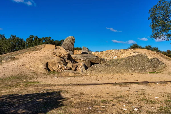 Dolmen Lacara Câmara Funerária Edifício Megalítico Antigo Perto Nava Santiago — Fotografia de Stock