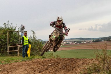 Windsberg, Almanya - 29 Haziran 2021: Motocross eğitimi Windsberg Almanya