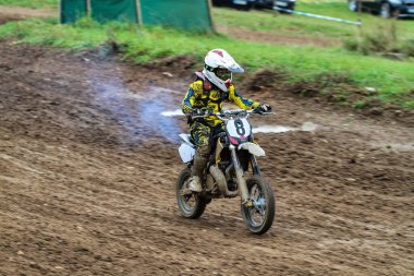 Windsberg, Almanya - 29 Haziran 2021: Motocross eğitimi Windsberg Almanya