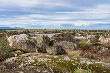 Los Barruecos Doğal Anıtı, Malpartida de Caceres, İspanya Extremadura.