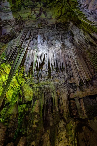 Rezerwat Przyrody Upper Rock Gibraltarze Zwiedzanie Jaskini Michała Która Została — Zdjęcie stockowe