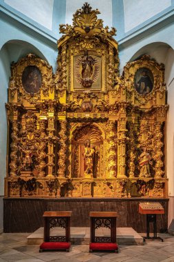 Cordoba, İspanya - 02 Kasım 2021: 18. Saint Paul Kilisesi, Iglesia de San Pablo, Cordoba, İspanya, Endülüs bölgesi.