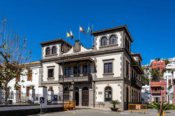 Teror Gran Canaria Una Hermosa Ciudad Tradicional Con Casas Coloridas —  Fotos de Stock