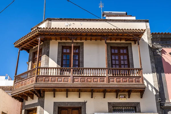 Teror Gran Canaria Una Hermosa Ciudad Tradicional Con Casas Coloridas — Foto de Stock