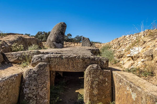 Dolmen Lacara Câmara Funerária Edifício Megalítico Antigo Perto Nava Santiago — Fotografia de Stock