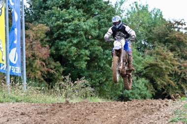 Windsberg, Almanya - Haziran 04, 2022: Motocross eğitimi Windsberg Almanya