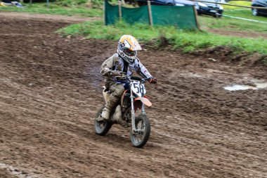 Windsberg, Almanya - Haziran 04, 2022: Motocross eğitimi Windsberg Almanya