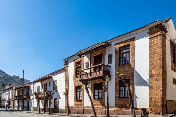 Teror Gran Canaria Una Hermosa Ciudad Tradicional Con Casas Coloridas — Foto de Stock