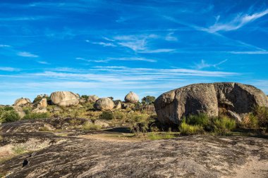 Los Barruecos Doğal Anıtı, Malpartida de Caceres, İspanya Extremadura.