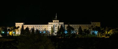 A panoramic view of the Infantry Academy, Academia de Infanteria at Toledo, Castille La Mancha, Spain.
