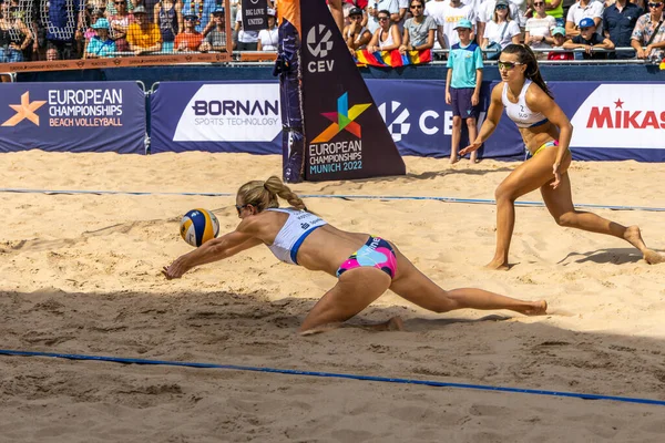 Munich Germany Aug 2022 Women European Beach Volleyball Championships 2022 — Stockfoto