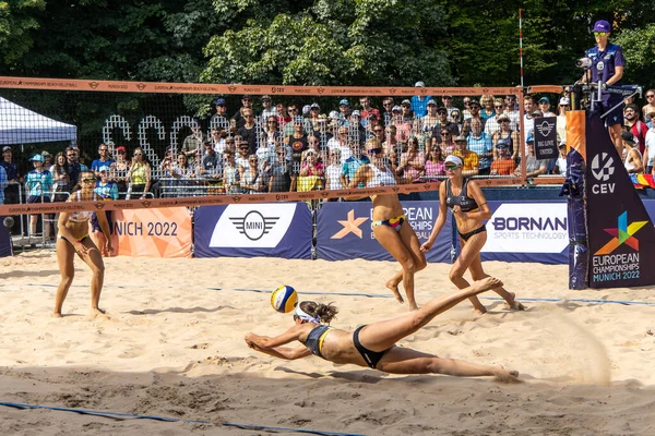 Munich Germany Aug 2022 Women European Beach Volleyball Championships 2022 — Stockfoto