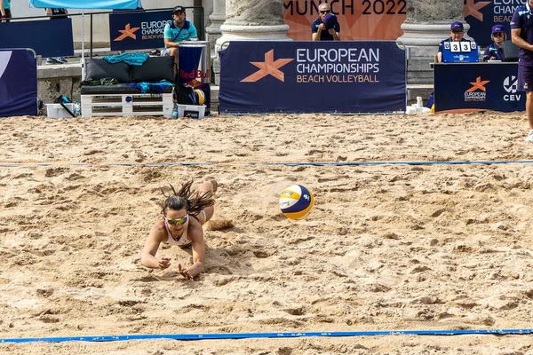 Munich Germany Aug 2022 Women European Beach Volleyball Championships 2022 — Stockfoto