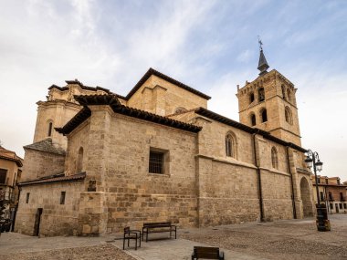 Church of Saint Mary, Santa Maria la Real, in Aranda de Duero, Burgos, Spain. Gothic style church that was built between the 15th and 16th centuries.