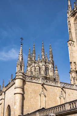 The Burgos Cathedral in Castilla y Leon, Spain was declared Unesco World Heritage Site. Erected on top a Romanesque temple, the cathedral was built following a Norman French Gothic model.