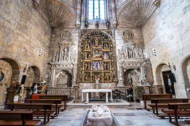 Interior of the Church of San Gil Abad at Burgos, Castilla-Leon, Spain in Europe