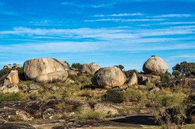 Los Barruecos Doğal Anıtı, Malpartida de Caceres, İspanya Extremadura.