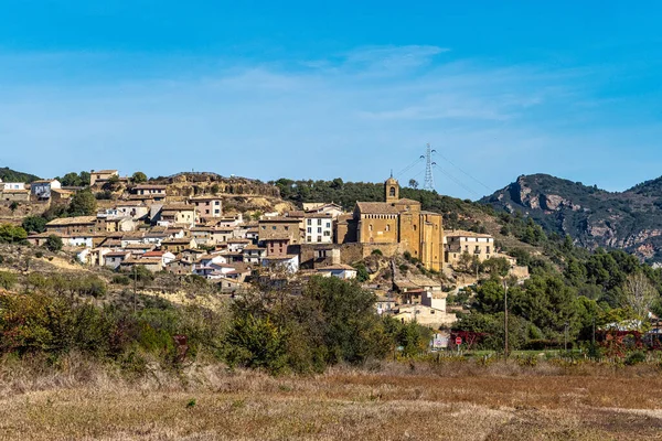 Вид Місто Мурільйо Гальєго Провінції Сарагоса Іспанія Європі — стокове фото