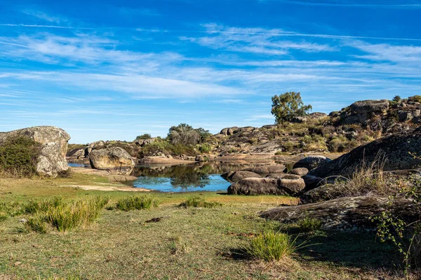 Naturdenkmal Los Barruecos Malpartida Caceres Extremadura Spanien — Stockfoto