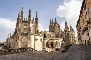 The Burgos Cathedral in Castilla y Leon, Spain was declared Unesco World Heritage Site. Erected on top a Romanesque temple, the cathedral was built following a Norman French Gothic model.