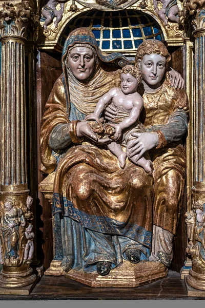 Interior Iglesia San Esteban Iglesia San Stephan Burgos España Alberga — Foto de Stock