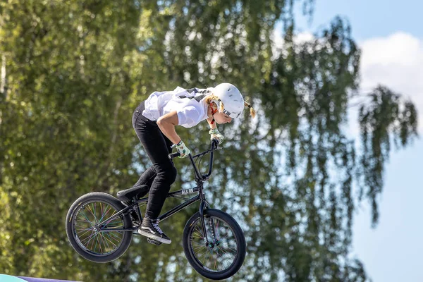 Munich Germany Aug 2022 Riders Compete Bmx Freestyle European Championsships — Foto Stock