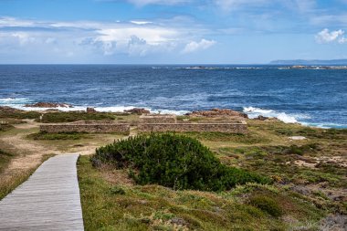 Cemiterio dos Ingleses, the cemetery of the Englishmen at Costa da Morte, the Death Coast in northern Galicia in Spain