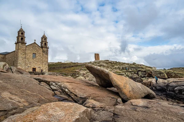 Basilica Virxe Barca Virgen Barca Muxia Death Coast Coruna Galicia — Foto de Stock